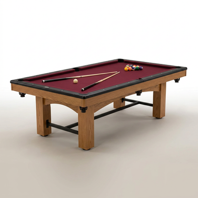 Pool Table Designed for Perfect Play, Wool-Blend Surface, K-818 Bumpers, Hidden Leg Levelers