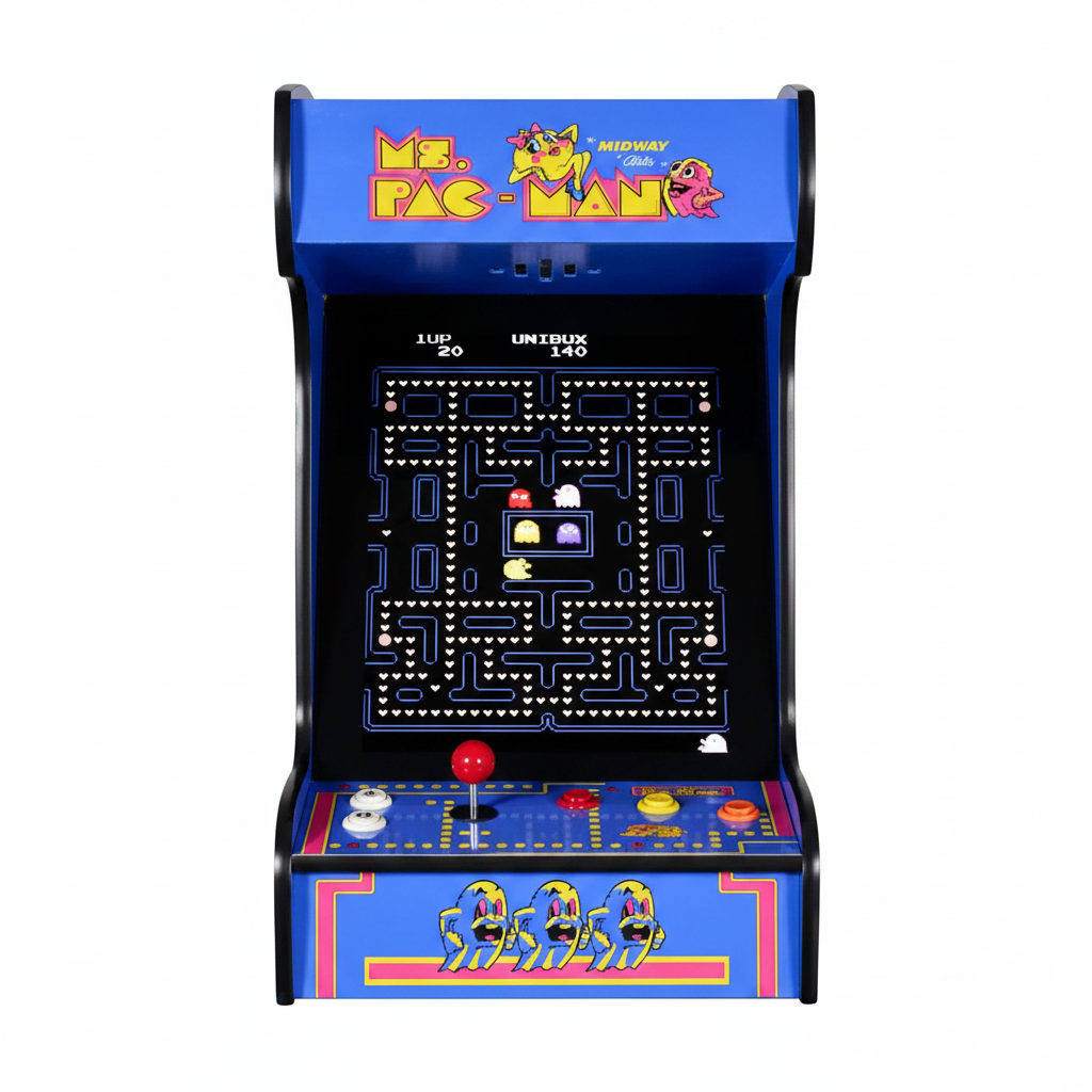 60 Classic Retro Games Tabletop Arcade Machine by (Blue)