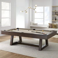 Professional Pool Table Crafted for Tournament Play, 1-Inch Slate Bed, Solid Wood Frame, Regulation Size