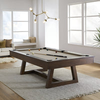 Professional Pool Table Crafted for Tournament Play, 1-Inch Slate Bed, Solid Wood Frame, Regulation Size