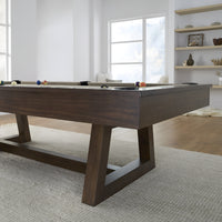 Professional Pool Table Crafted for Tournament Play, 1-Inch Slate Bed, Solid Wood Frame, Regulation Size