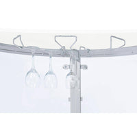 White, Chrome and Clear Home Bar Unit with Acrylic Front