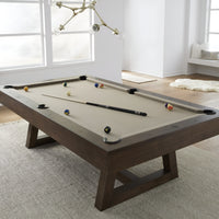 Professional Pool Table Crafted for Tournament Play, 1-Inch Slate Bed, Solid Wood Frame, Regulation Size