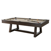 Professional Pool Table Crafted for Tournament Play, 1-Inch Slate Bed, Solid Wood Frame, Regulation Size