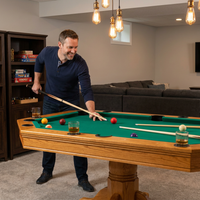 Kingston Oak 3-In-1 Poker Table — Lifestyle