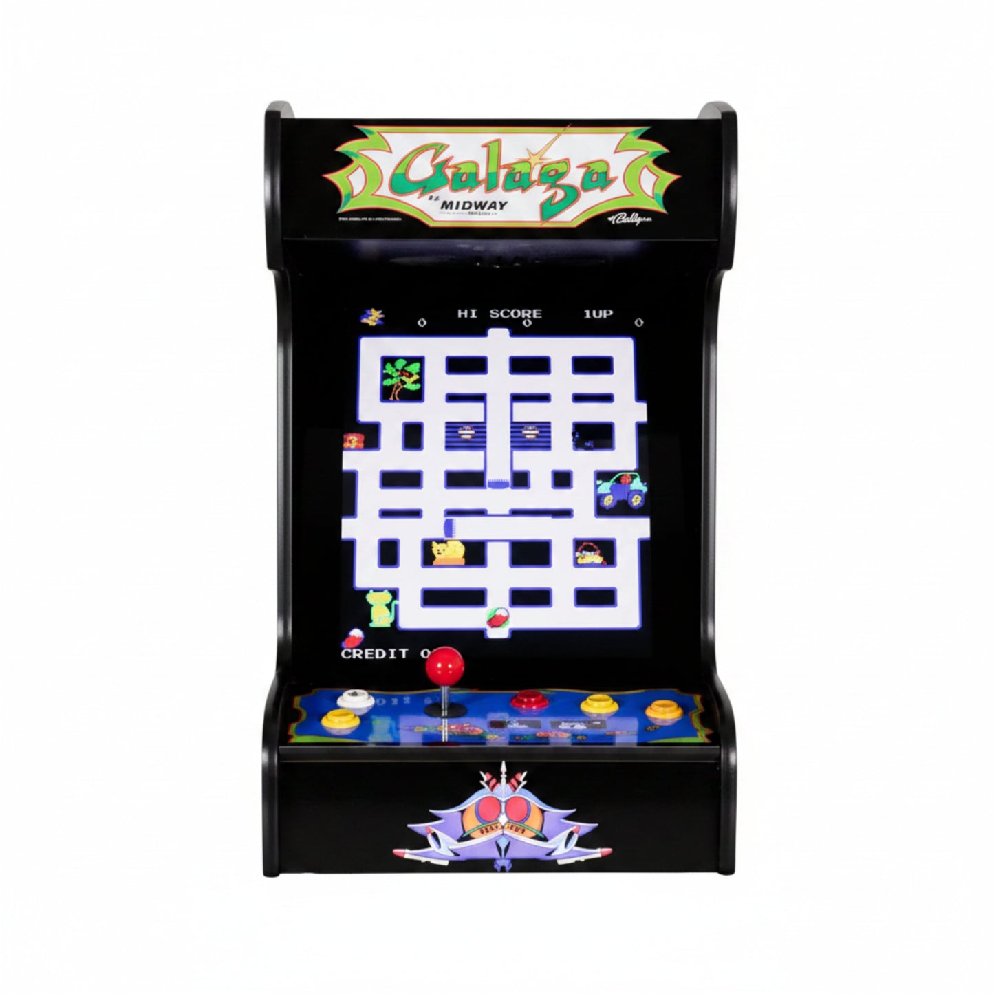 60 Classic Retro Games Tabletop Arcade Machine by  (Black)